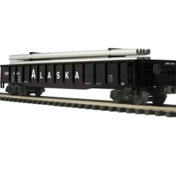 Trains*MTH 20-98756 Alaska Gondola Car w/Pipe Load - Model Train Junction: Quality Parts and Art Supplies