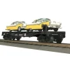 Trains*MTH 30-76311 Ann Arbor Flat Car with 2 '55 Ford Fairlane Crown Victoria - Model Train Junction: Quality Parts and Art Supplies