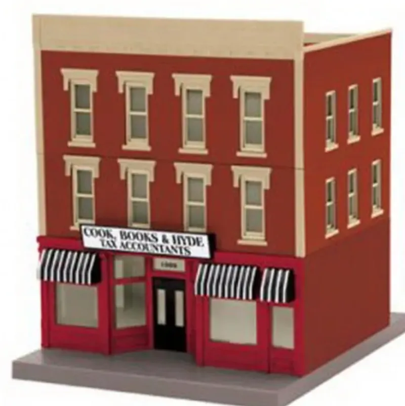 Trains*MTH 30-90350 Assembled Cook, Books & Hyde Accountant 3-Story Building - Model Train Junction: Quality Parts and Art Supplies
