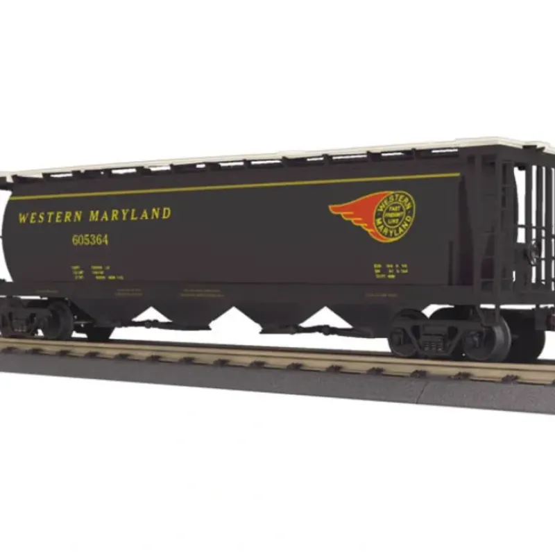 Trains*MTH 30-75364 4-BAY CYLINDRICAL HOPPER CAR WESTERN MARYLAND - Model Train Junction: Quality Parts and Art Supplies