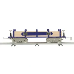 Trains*MTH 10-2200 Blue 4022 Flat Car w/Wood Load - Model Train Junction: Quality Parts and Art Supplies