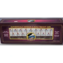 Trains*MTH 20-98659 BNSF Flat Car w/Bulkheads w/Covered Wood Load V2 - Model Train Junction: Quality Parts and Art Supplies
