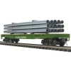 Trains*MTH 20-98841 Burlington Northern Flat Car w/Pipe Load #613210 LN/Box - Model Train Junction: Quality Parts and Art Supplies
