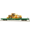 Trains*MTH 80-98018 Burlington Northern HO 60' Wood Deck Flat Car w/163H Motor Grader - Model Train Junction: Quality Parts and Art Supplies