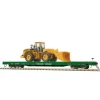 Trains*MTH 80-98010 Burlington Northern HO 60' Wood Deck Flat Car w/ 950G Wheel Loader - Model Train Junction: Quality Parts and Art Supplies