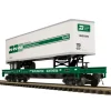 Trains*MTH 20-98769 Burlington Northern Flatcar w/Trailer - Model Train Junction: Quality Parts and Art Supplies