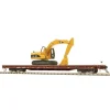 Trains*MTH 80-98025 Burlington Northern Santa Fe HO 60' Wood Flat Car w/315C Excavator - Model Train Junction: Quality Parts and Art Supplies