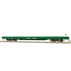 Trains*MTH 80-98002 Burlington Northern HO Scale 60' Wood Deck Flat Car - Model Train Junction: Quality Parts and Art Supplies