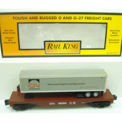 Trains*MTH 30-76334 Canadian National Flat Car w/Trailer - Model Train Junction: Quality Parts and Art Supplies