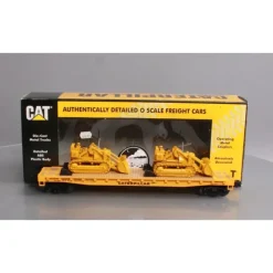 Trains*MTH 20-98648 Caterpillar 60 Flat Car with 2 CAT No. 977 Traxcavators #977516 - Model Train Junction: Quality Parts and Art Supplies
