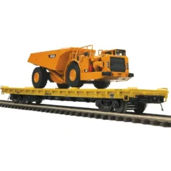 Trains*MTH 20-98650 Caterpillar 60 Flat Car w/CAT AD45B Articulated Truck - Model Train Junction: Quality Parts and Art Supplies