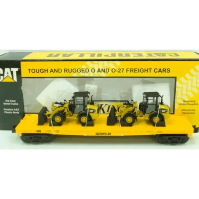 Trains*MTH 30-76298 Caterpillar Flatcar with 2 CAT 906 Compact Wheel Loaders - Model Train Junction: Quality Parts and Art Supplies