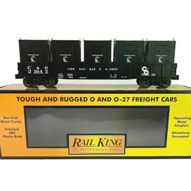 Trains*MTH 30-72058 Chesapeake & Ohio Gondola Car w/LCL Containers - Model Train Junction: Quality Parts and Art Supplies