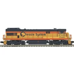 Trains*MTH 20-2845-1 Chessie U30C Diesel Engine w/PS2 #3300 (Hi-Rail Wheels) - Model Train Junction: Quality Parts and Art Supplies