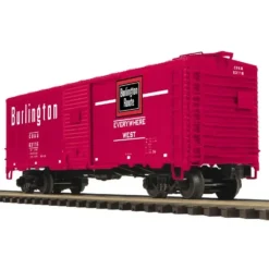 Trains*MTH 20-93468 Chicago Burlington & Quincy 40' AAR Box Car - Model Train Junction: Quality Parts and Art Supplies