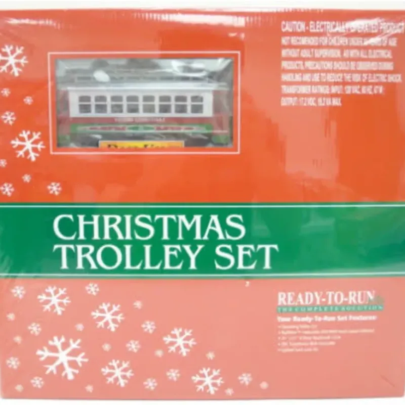 Trains*MTH 30-4172-1 Christmas No. 25 RailKing Trolley O Gauge Train Set - Model Train Junction: Quality Parts and Art Supplies