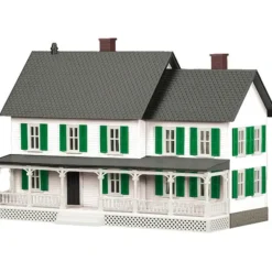 Trains*MTH 30-90331 Country House White w/Green Shutters - Model Train Junction: Quality Parts and Art Supplies