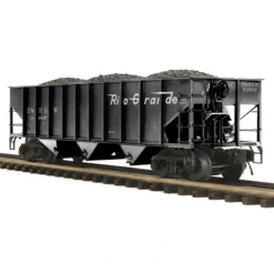 Trains*MTH 20-97676 D&RGW 70-ton 3-Bay Hopper Car - Model Train Junction: Quality Parts and Art Supplies