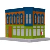 Trains*MTH 30-90391 Dr. Emerson Bigguns Opposite Corner Building w/Blinking Signal - Model Train Junction: Quality Parts and Art Supplies