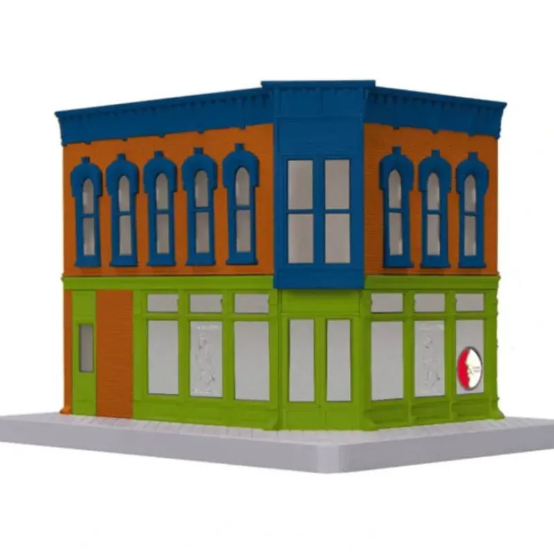 Trains*MTH 30-90391 Dr. Emerson Bigguns Opposite Corner Building w/Blinking Signal - Model Train Junction: Quality Parts and Art Supplies