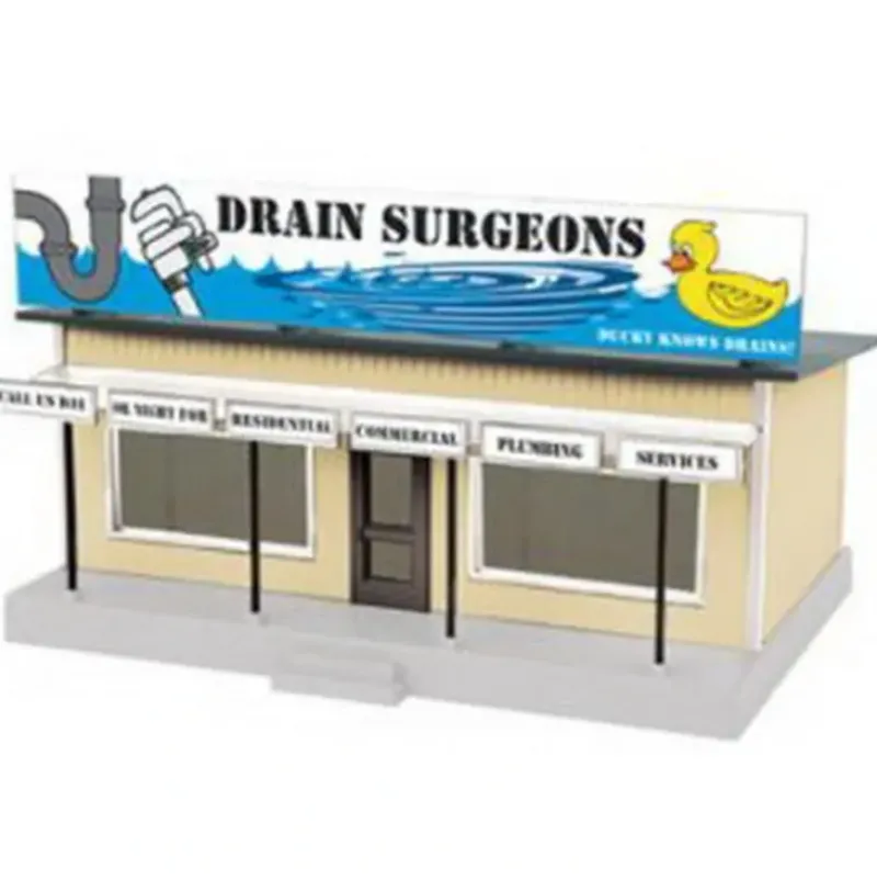 Trains*MTH 30-90339 Drain Surgeons Roadside Stand - Model Train Junction: Quality Parts and Art Supplies