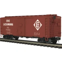 Trains*MTH 20-93482 Erie Lackawanna 40' AAR Box Car - Model Train Junction: Quality Parts and Art Supplies