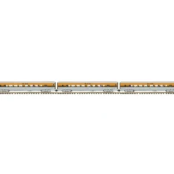 Trains*MTH 70-65015 G Rio Grande Streamlined Ribbed Passenger Car Set (Set of 3) - Model Train Junction: Quality Parts and Art Supplies