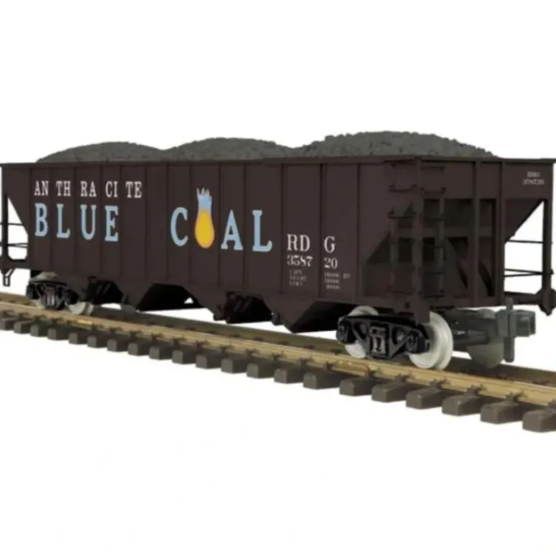 Trains*MTH 70-75024 G Scale Anthracite Blue Coal 4-Bay Hopper #358720/358729 - Model Train Junction: Quality Parts and Art Supplies