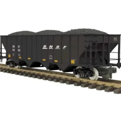 Trains*MTH 70-75025 G Scale Burlington Northern Santa Fe 4-Bay Hopper with Coal #616159 - Model Train Junction: Quality Parts and Art Supplies