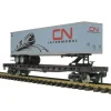 Trains*MTH 70-76052 G Scale Canadian National Flat Car with 45' Trailer - Model Train Junction: Quality Parts and Art Supplies