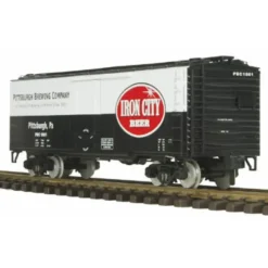 Trains*MTH 70-78011 G Scale Iron City 40' Black & White Reefer Car #1861/2004 - Model Train Junction: Quality Parts and Art Supplies