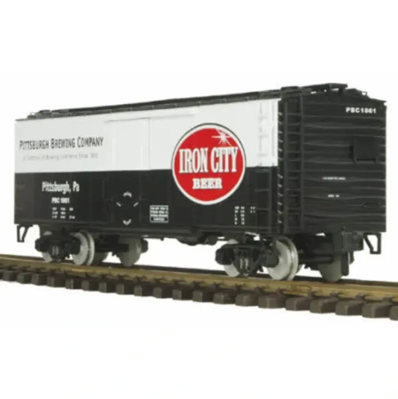 Trains*MTH 70-78011 G Scale Iron City 40' Black & White Reefer Car #1861/2004 - Model Train Junction: Quality Parts and Art Supplies