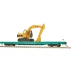 Trains*MTH 80-98028 Great Northern HO 60' Wood Deck Flat Car w/ 315C Excavator - Model Train Junction: Quality Parts and Art Supplies