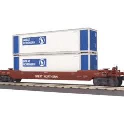 Trains*MTH 30-76379 Great Northern Husky Stack Car - Model Train Junction: Quality Parts and Art Supplies