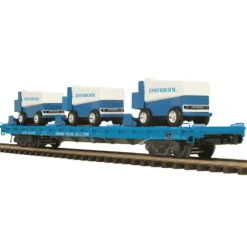 Trains*MTH 20-98642 GTW 60 Flat Car with 3 Zambonis - Model Train Junction: Quality Parts and Art Supplies