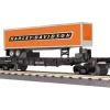 Trains*MTH 30-76409 Harley Davidson Flatcar w/Trailer - Model Train Junction: Quality Parts and Art Supplies