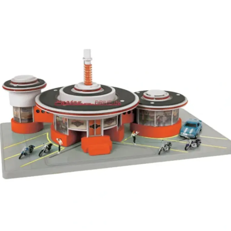 Trains*MTH 30-9170 Harley Davidson Operating Drive Through Diner - Model Train Junction: Quality Parts and Art Supplies