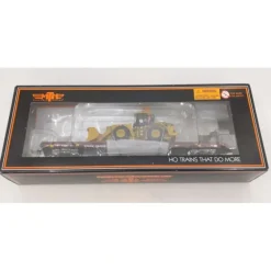 Trains*MTH 80-98009 HO Burlington Northern Santa Fe 60' Wood Flat Car w/ 950G Loader - Model Train Junction: Quality Parts and Art Supplies
