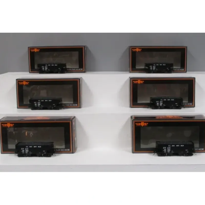 Trains*MTH 80-90004 HO Clinchfield USRA 55-Ton Steel Twin Hopper Car Set (Set of 6) - Model Train Junction: Quality Parts and Art Supplies
