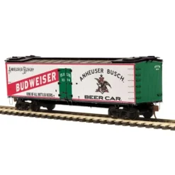 Trains*MTH 81-94002 HO Scale Anheuser Busch HO Scale R40-2 Woodside Reefer #3374 - Model Train Junction: Quality Parts and Art Supplies