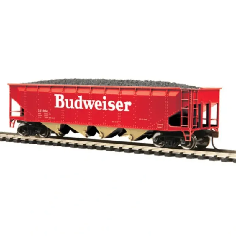 Trains*MTH 81-75003 HO Scale Budweiser 70-Ton Quadruple Hopper Car with Coal Load - Model Train Junction: Quality Parts and Art Supplies