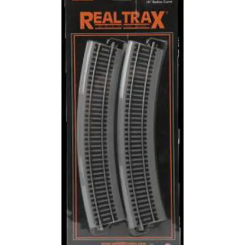 Trains*MTH 81-1018 HO Scale Code 83 RealTrax 18" Radius Curve (Pack of 4) - Model Train Junction: Quality Parts and Art Supplies