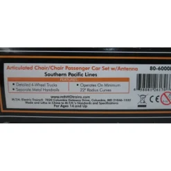Trains*MTH 80-60008 HO Scale Southern Pacific Articulated Passenger Cars (Set of 2) - Model Train Junction: Quality Parts and Art Supplies