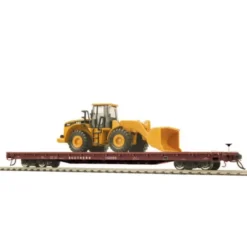 Trains*MTH 80-98014 HO Southern 60' Wood Deck Flat Car w/950G Wheel Loader #152041 - Model Train Junction: Quality Parts and Art Supplies