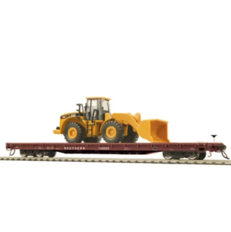 Trains*MTH 80-98014 HO Southern 60' Wood Deck Flat Car w/950G Wheel Loader #152041 - Model Train Junction: Quality Parts and Art Supplies