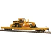 Trains*MTH 80-98024 HO Union Pacific 60' Wood Deck Flat Car w/163H Motor Grader #52063 - Model Train Junction: Quality Parts and Art Supplies