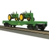 Trains*MTH 30-76306 John Deere Flat Car with 2 Model B Tractors - Model Train Junction: Quality Parts and Art Supplies