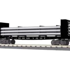 Trains*MTH 30-76361 Lehigh Valley Flat Car w/Bulkheads & Pipe Load - Model Train Junction: Quality Parts and Art Supplies
