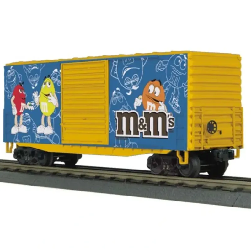 Trains*MTH 30-74575 M&Ms 40' High Cube Box Car - Model Train Junction: Quality Parts and Art Supplies