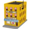 Trains*MTH 30-90329 M&M's 3-Story City Building w/Fire Escape - Model Train Junction: Quality Parts and Art Supplies